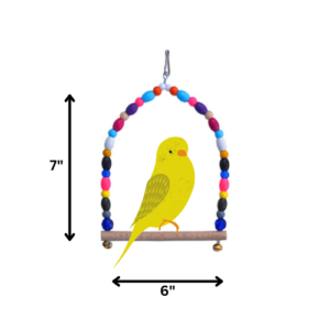 parakeet beaded swing
