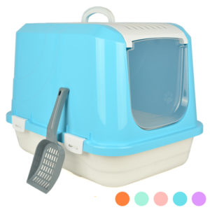hooded cat litter box