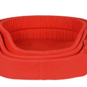 red pet bed