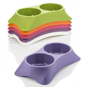 pet double food bowl