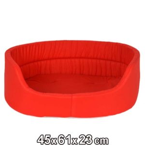 red pet bed