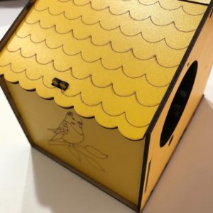 Bird Breeding Box Nesting Mating House - Yellow