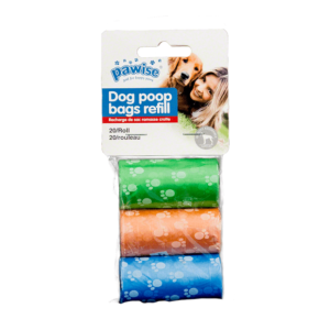 Dog Waste Poop Bags Refill  - 3 Rolls 3 x 20pcs