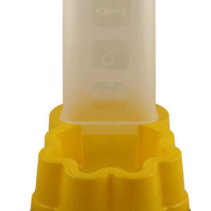Dog Cat Automatic Gravity Feeder | Dual-Use 3L/12 Cup Large Capacity - Yellow