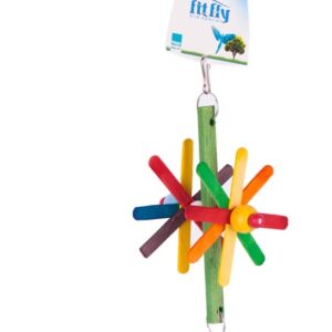 pinwheel wooden pet toy