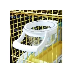 Canary & Small Bird Feeders – Set of 6 Detachable Acrylic Cups with Perch