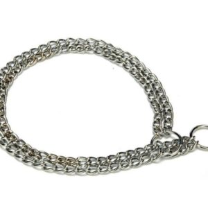 dog double chain collar