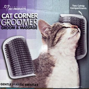 cat corner grooming brush