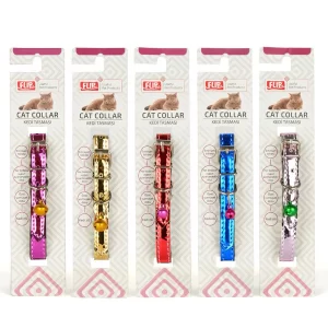 metallic cat collar
